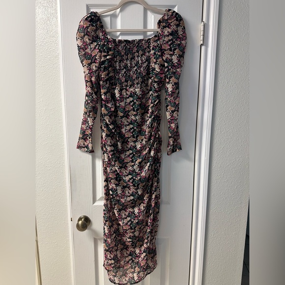 ASTR the Label Women's Jamila Printed Sweetheart-Neck Dress Size Small - Picture 5 of 6